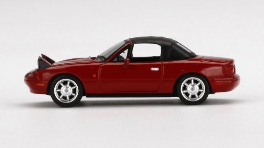 MINI GT 1/64 ユーノス・ロードスター クラシックレッド ヘッドライト