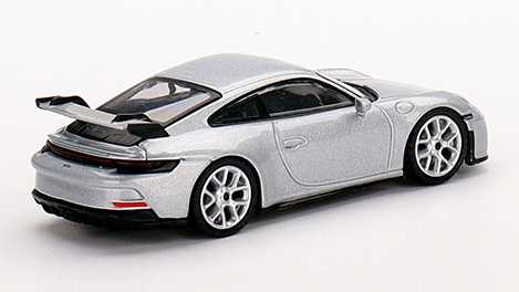MINI GT 1/64 ポルシェ 911(992) GT3 GT シルバーメタリック(左