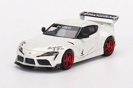 MINI GT 1/64 Pandem GR スープラ V1.0 パールホワイト(左ハンドル)