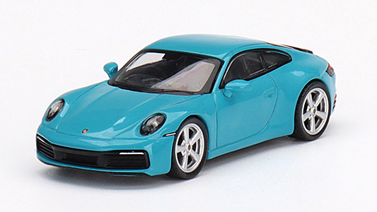 MINI GT 1/64 ポルシェ 911(992) カレラ S マイアミブルー(右