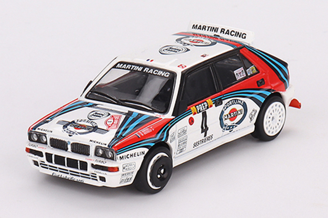 MINI GT 1/64 ランチア デルタ HF インテグラーレ エボルツィオーネ モンテカルロラリー 1992 優勝車 #4(左ハンドル)