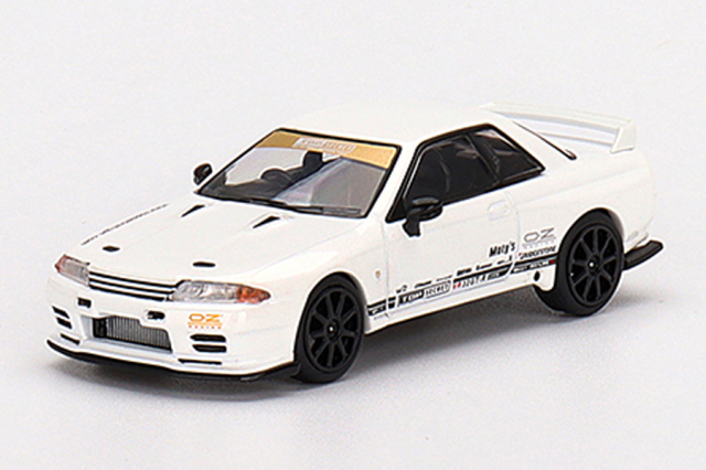 MINI GT 1/64 Top Secret Nissan スカイライン GT-R VR32 ホワイト(右ハンドル)