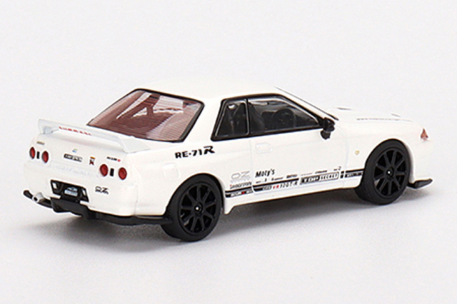 MINI GT 1/64 Top Secret Nissan スカイライン GT-R VR32 ホワイト(右