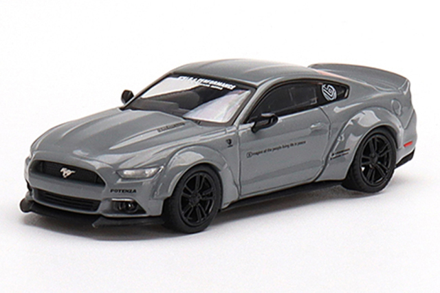 MINI GT 1/64 LB☆WORKS フォード マスタング GT グレー(右