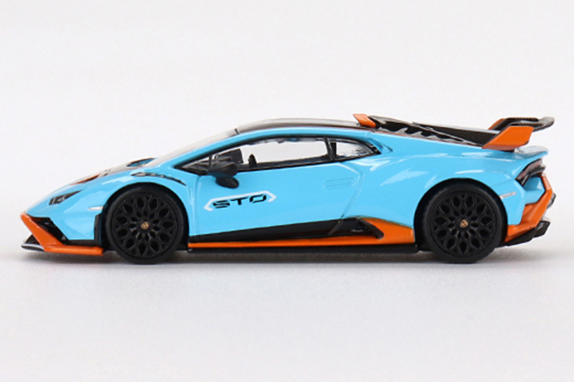 MINI GT 1/64 ランボルギーニ ウラカン STO Blu Laufey(右