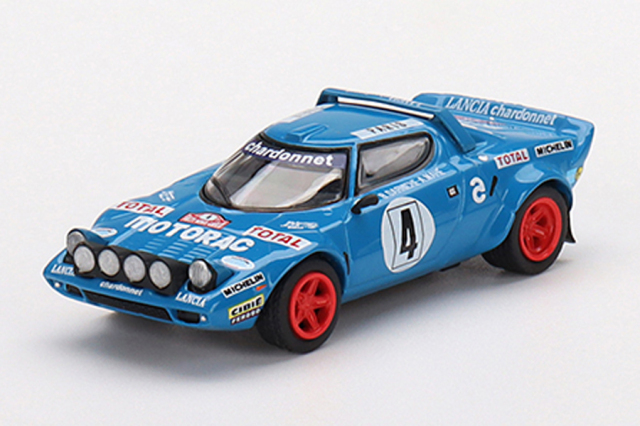 MINI GT 1/64 ランチア ストラトス HF モンテカルロラリー 1979 優勝車 #4(左ハンドル)