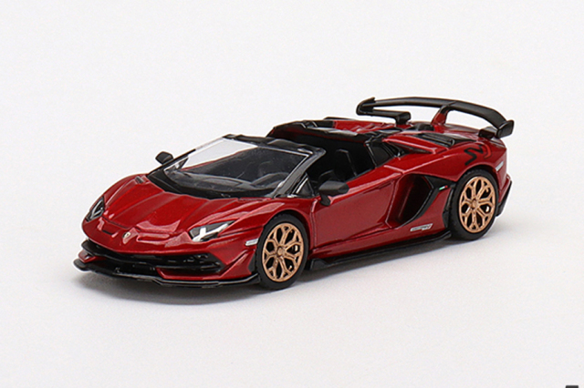 MINI GT 1/64 ランボルギーニ アヴェンタドール SVJ ロードスター Rosso Efesto(レッド)(右ハンドル)