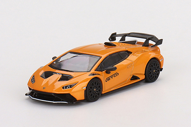 MINI GT 1/64 ランボルギーニ ウラカン STO ボレアリスオレンジ(右