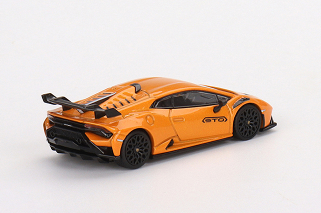 MINI GT 1/64 ランボルギーニ ウラカン STO ボレアリスオレンジ(右