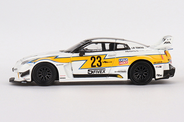 【在庫処分大特価!!】 MINI GT 35GT-RR Nissan GT WORKS LB-Silhouette 1/64 ミニカー