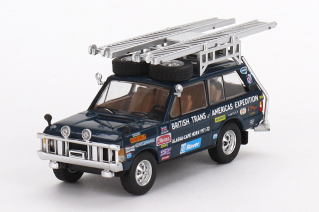 MINI GT 1/64 レンジ ローバー 1971 ブリティッシュ・トランス-アメリカ・エクスペディション VXC-868K(左ハンドル)