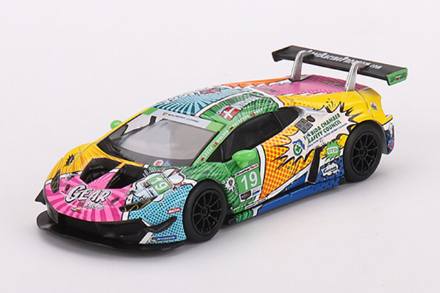 MINI GT 1/64 ランボルギーニ ウラカン GT3 EVO IMSA デイトナ24時間 2020 #19 GEAR Racing（左ハンドル）
