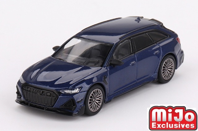 MINI GT 1/64 アウディ ABT RS6-R ナバーラブルーメタリック(左ハンドル)