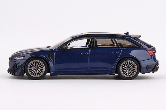 MINI GT 1/64 アウディ ABT RS6-R ナバーラブルーメタリック(左