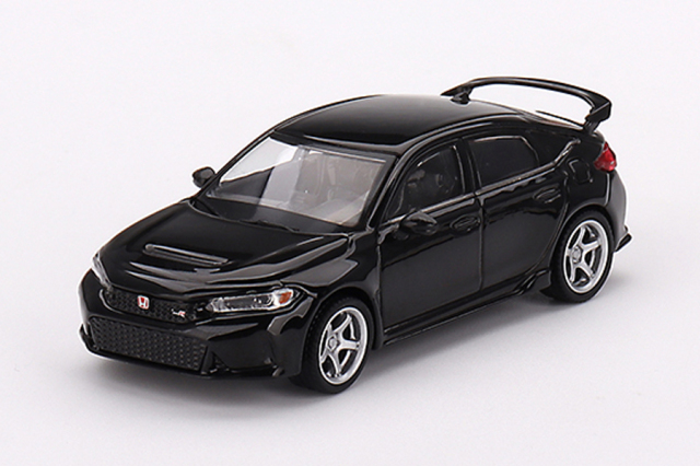 MINI GT 1/64 Honda シビック Type R 2023 クリスタルブラック・パール W/ Advan GT Wheel(右ハンドル）