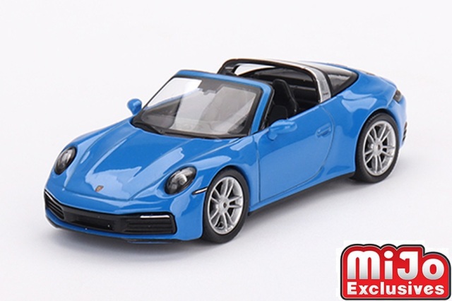 MINI GT 1/64 ポルシェ 911 タルガ 4S シャークブルー(左ハンドル)