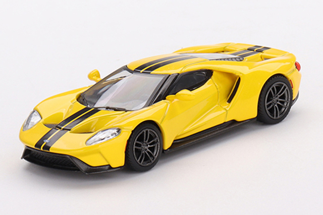 MINI GT 1/64 フォード GT トリプルイエロー(左ハンドル）