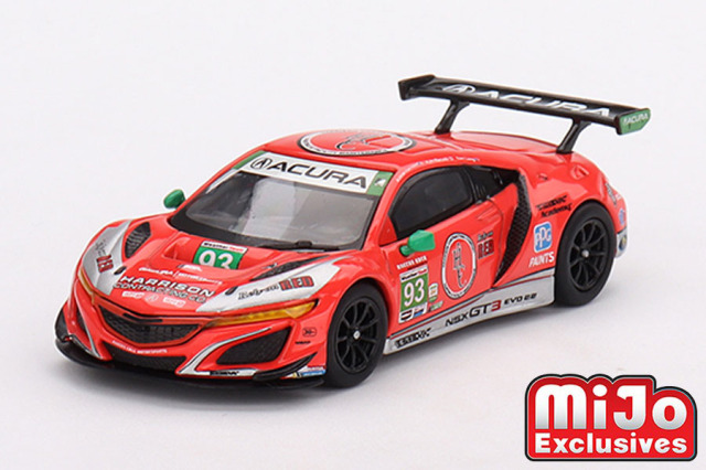 MINI GT 1/64 Acura NSX GT3 EVO22 IMSA デイトナ24時間 2023 #93 WTR Racers Edge Motorsports