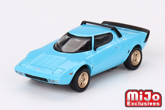 MINI GT 1/64 ランチア ストラトス HF ストラダーレ アズーロキアーロ（ライトブルー）(左ハンドル)