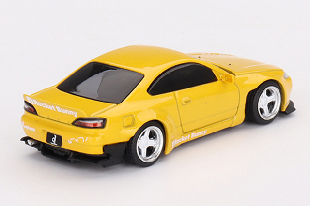 MINI GT 1/64 Rocket Bunny Nissan シルビア(S15) イエロー(右ハンドル