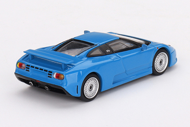 MINI GT 1/64 ブガッティ EB110 GT ブルー ブガッティ(左