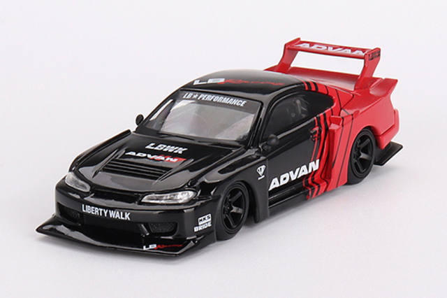 MINI GT 1/64 Nissan シルビア(S15) LB-Super Silhouette SILVIA ADVAN(右ハンドル)