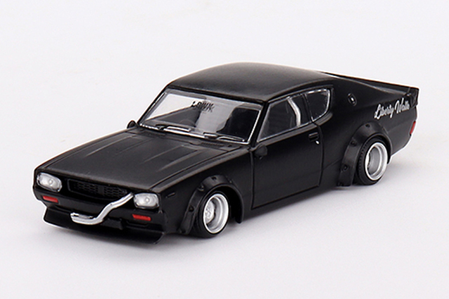 MINI GT 1/64 Nissan スカイライン ケンメリ リバティーウォーク マットブラック(右ハンドル)
