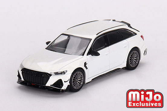 MINI GT 1/64 アウディ ABT RS6-R グレイシアホワイトメタリック(左
