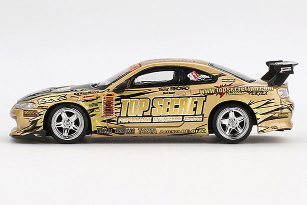 MINI GT 日産 シルビア S15 トップシークレット MDX 限定 Mini GT 1:64 Nissan Silvia S15 Top Secret Matte Blue MDX