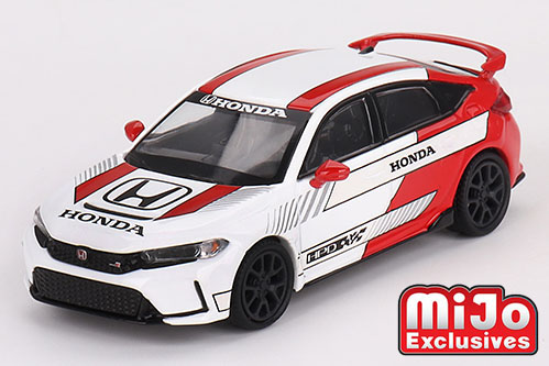 MINI GT 1/64 Honda シビック Type R 2023 #2 ペースカー ホワイト(左ハンドル)