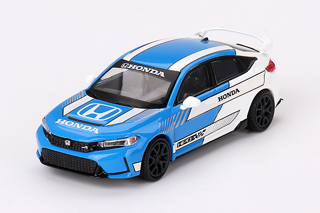 MINI GT 1/64 Honda シビック Type R 2023 #3 ペースカー ブルー(左ハンドル)