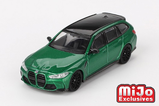 MINI GT 1/64 BMW M3 コンペティション ツーリング アイルオブマングリーンメタリック(左ハンドル)