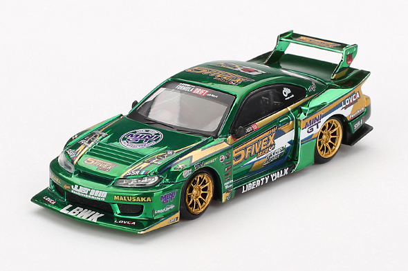 MINI GT 1/64 Nissan LB-Super Silhouette シルビア S15 2024 LBWK Fausto Racing(右ハンドル)