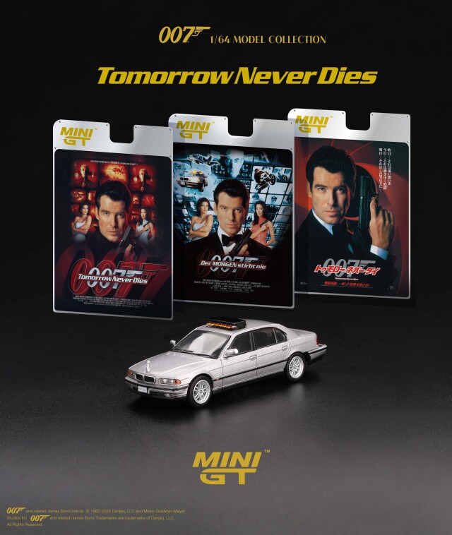 MINI GT 1/64 BMW 750IL 「トゥモロー・ネバー・ダイ」(1998)日本限定パッケージ