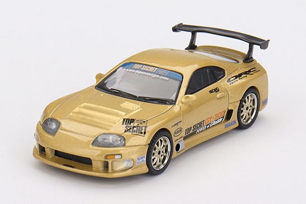 MINI GT 1/64 Toyota スープラ (A80) GT-300 Top Secret Gold（右ハンドル）