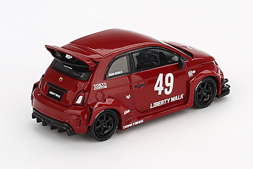 MINI GT 1/64 アバルト 595 LB-WORKS x Abas Works レッド(左ハンドル