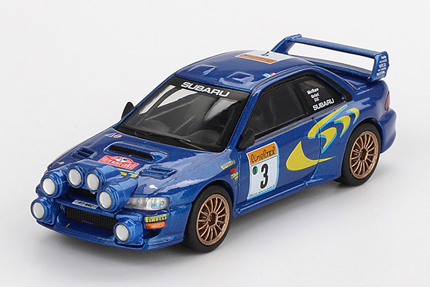 MINI GT 1/64 スバル インプレッサ WRC97 モンテカルロラリー 1998 3位入賞車 #3(左ハンドル)