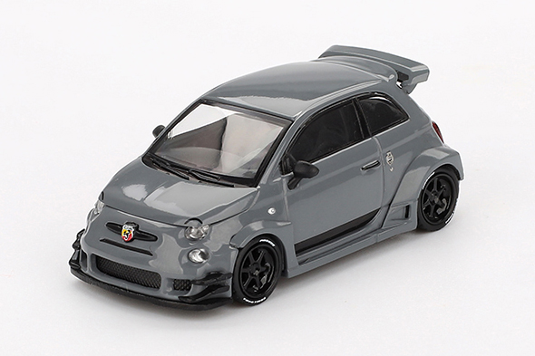 MINI GT 1/64 アバルト 595 LB-WORKS x Abas Works グレー(右ハンドル)