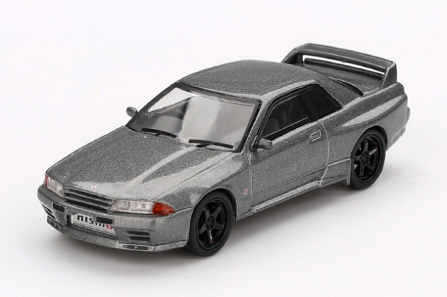 MINI GT 1/64 Nissan スカイライン GT-R (NISMO BNR32 CRS Version) ダークメタルグレー(右ハンドル)