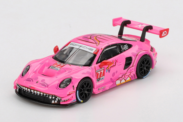 MINI GT 1/64 ポルシェ 911 GT3 R IMSA ロードアメリカ 2024 #77 AO