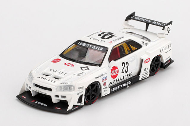 MINI GT 1/64 Nissan LB-ER34 Super Silhouette ATHLETE/COLLET(右ハンドル)