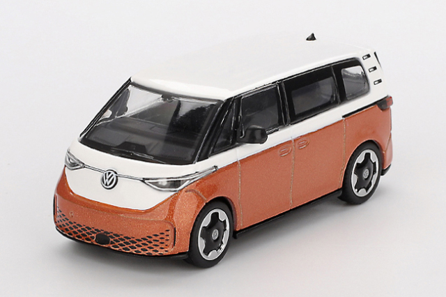 MINI GT 1/64 フォルクスワーゲン ID. Buzｚ Candy White / Energetic Orange(右ハンドル)