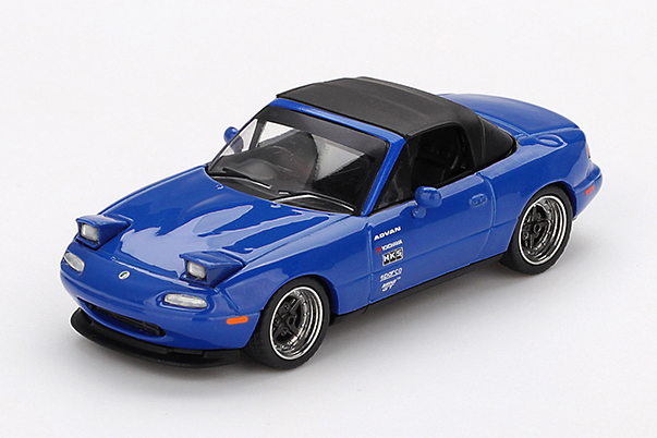MINI GT 1/64 マツダ ミアータ MX-5 (NA) チューニングバージョン ダークブルー(右ハンドル)