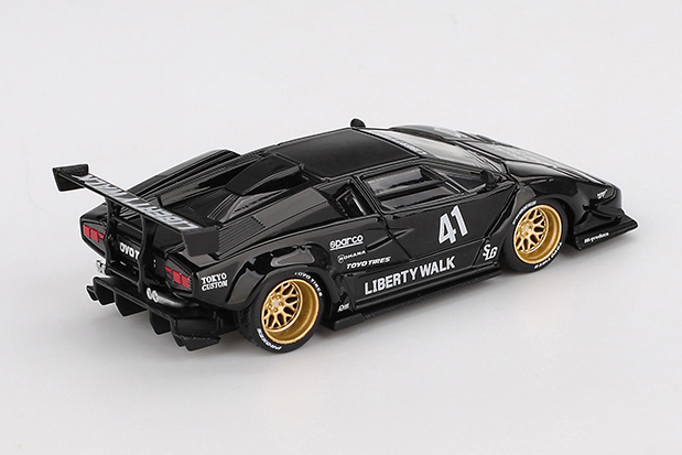 MINI GT 1/64 ランボルギーニ カウンタック LB-WORKS ブラック(左