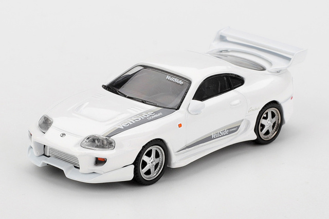 MINI GT 1/64 Toyota スープラ VeilSide コンバット V-I ホワイト(左ハンドル)
