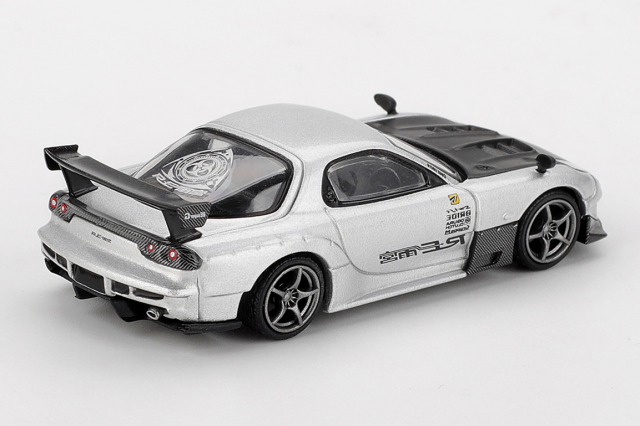 MINI GT 1/64 マツダ RX-7 RE雨宮 シルバーメタリック(左ハンドル