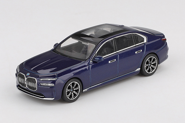 MINI GT 1/64 BMW i7 xDrive60 タンザナイトブルーメタリック(右ハンドル)
