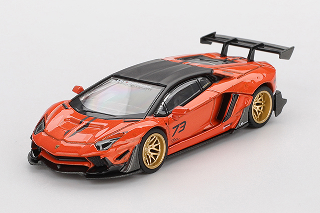 MINI GT 1/64 LB★WORKS ランボルギーニ アヴェンタドール リミテッドエディション オレンジ MDX 2025(右ハンドル）