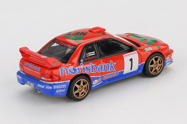 MINI GT 1/64 スバル インプレッサ WRC97 DRM 1999 優勝車 #1(左