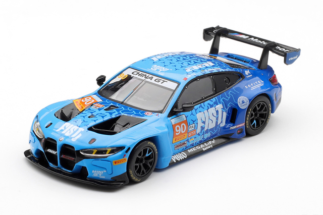 MINI GT 1/64 BMW M4 GT3 EVO 中国GT 2025 #90 FIST Team AAI(左ハンドル) 中国限定